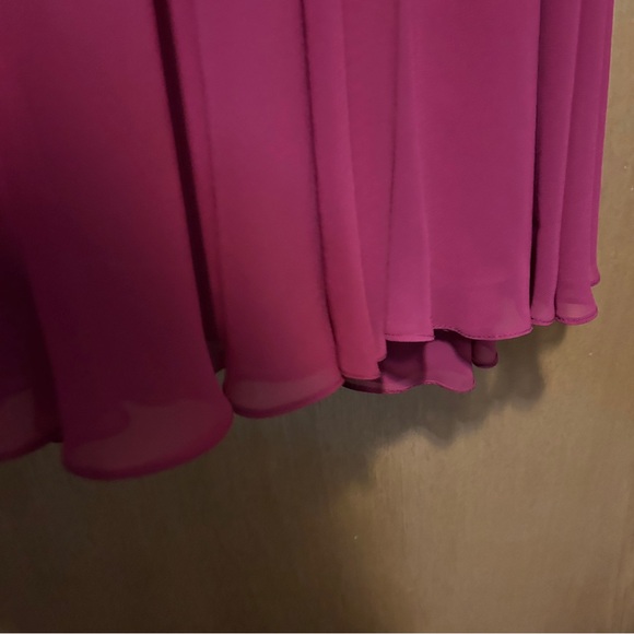 Azazie halter bridesmaid dress in Burgundy - Picture 2 of 7